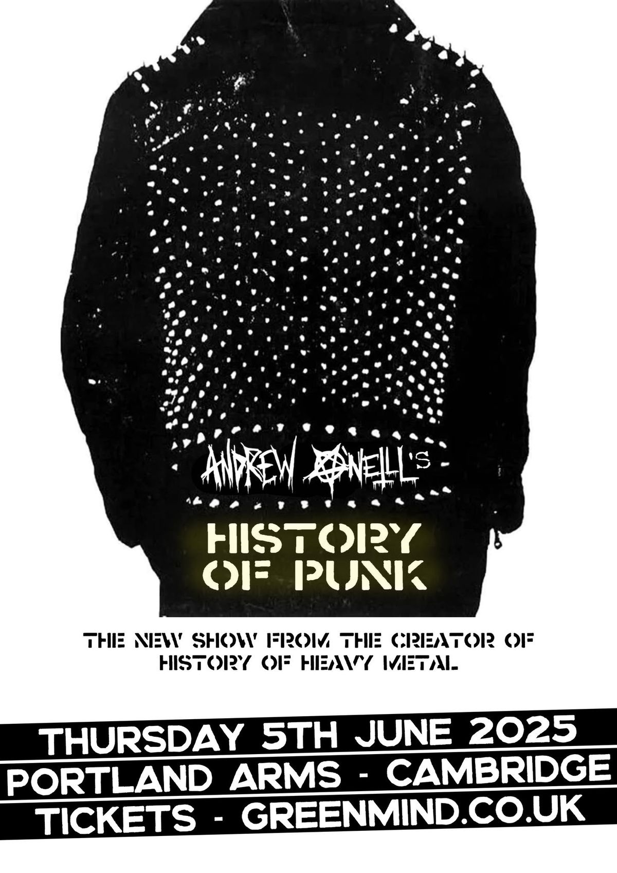 Andrew O'Neill's History of Punk | Portland Arms, Cambridge