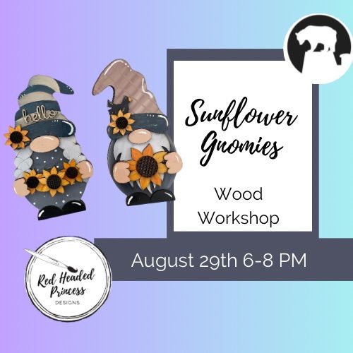 **4 Spots Left** Sip and Paint-Sunflower Gnomies at Baer City Winery