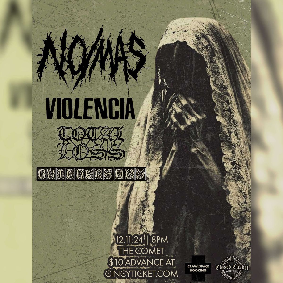 No\/Mas - Violencia (Mexico) - Total Loss - Butchers Dog ~ 12.11.24