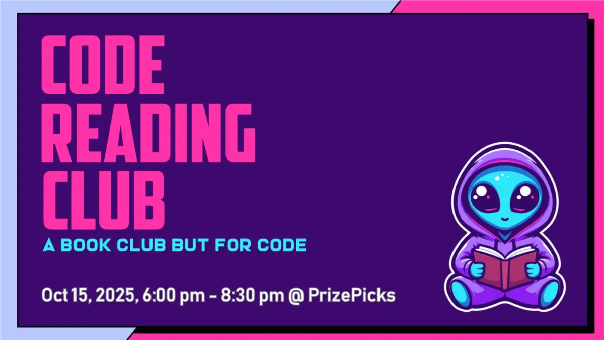 Code Reading Club **REGISTER ON EVENTBRITE**