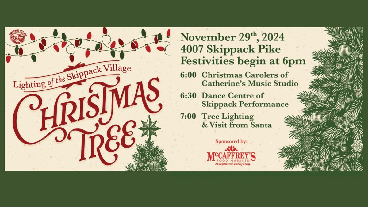 Lighting of the Skippack Village Christmas Tree