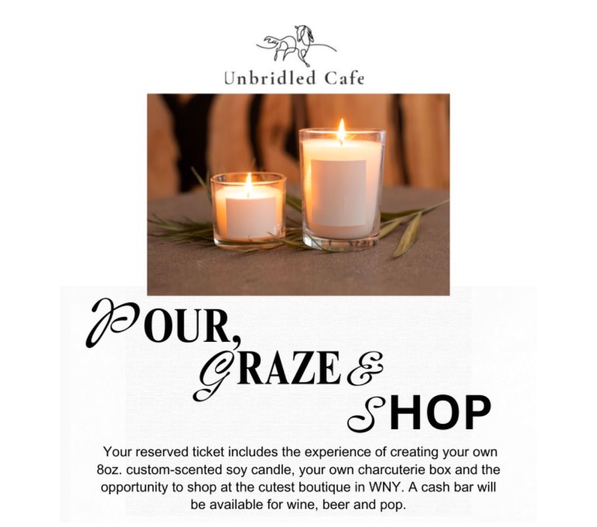 Pour, Graze & Shop: Custom Candle Pouring Experience 