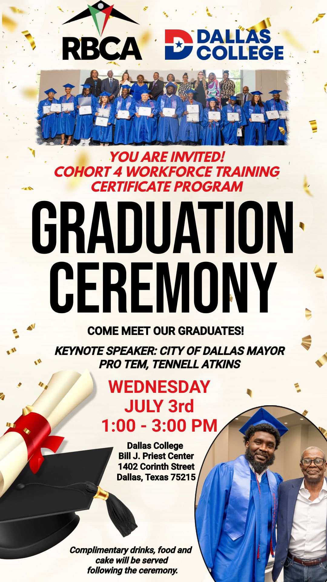RBCA & Dallas College Workforce Training Certificate Program Graduation Ceremony Cohort 4