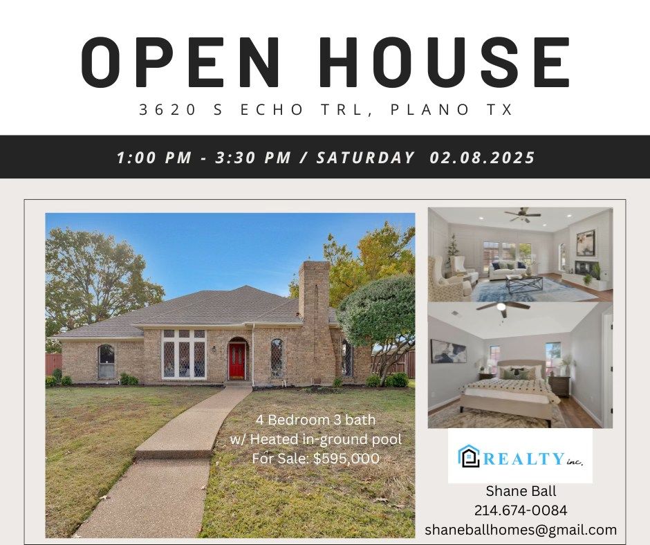 Open House in Plano