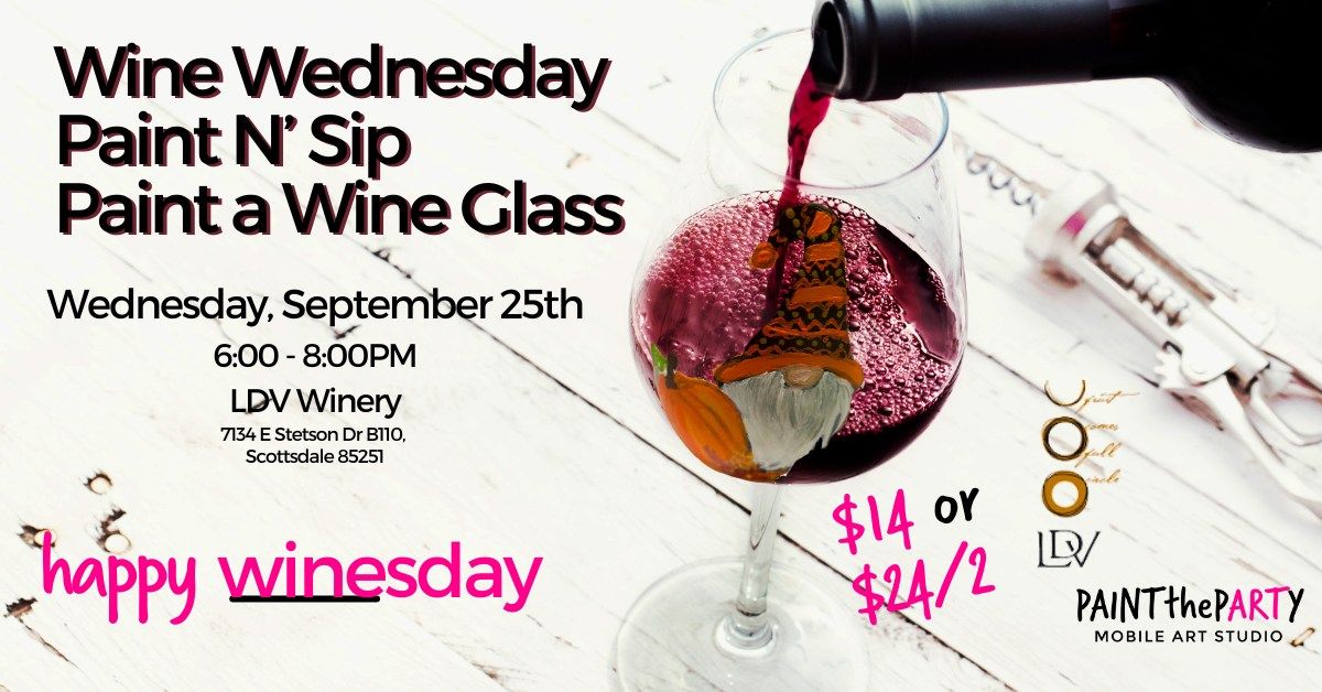 Wine Wednesday Paint N' Sip: Paint a Fall Wine Glass Event