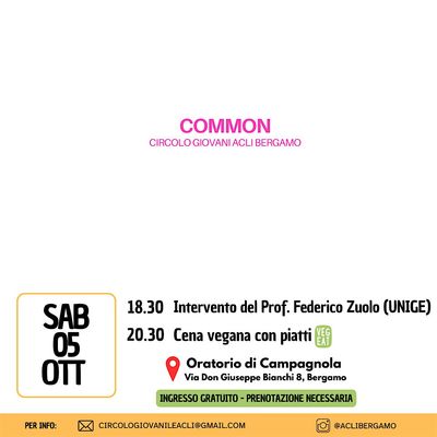 Common, Circolo Giovani ACLI Bergamo