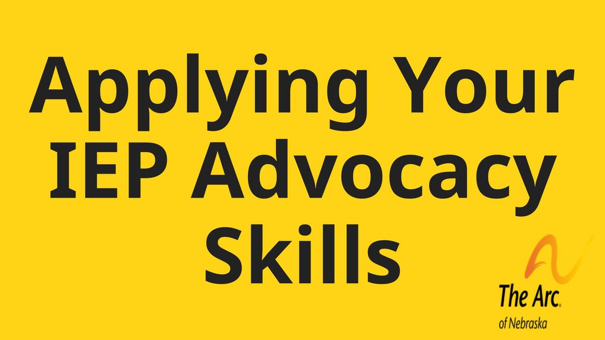 Applying Your Advocacy Skills