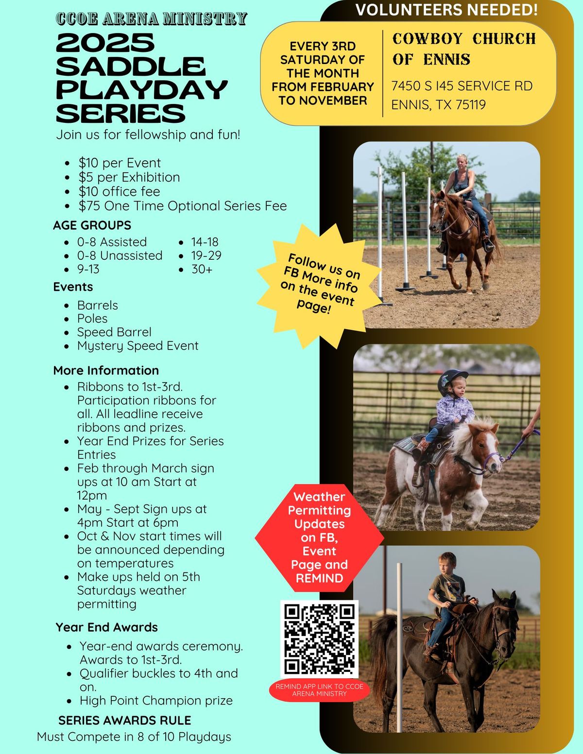 Saddle Playday Series 2025