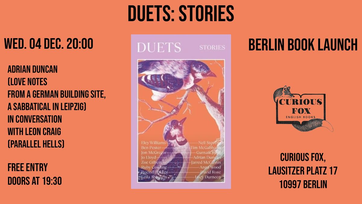 Duets: Stories: Berlin Book Launch