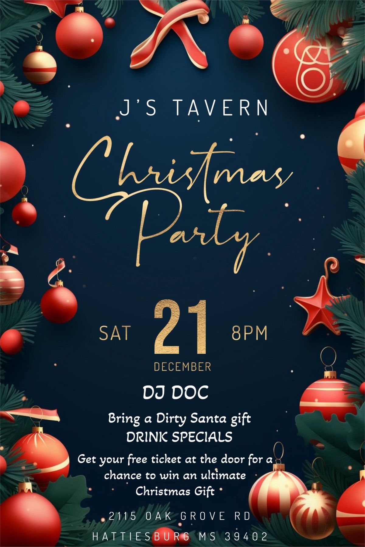 J\u2019s Tavern Christmas Party