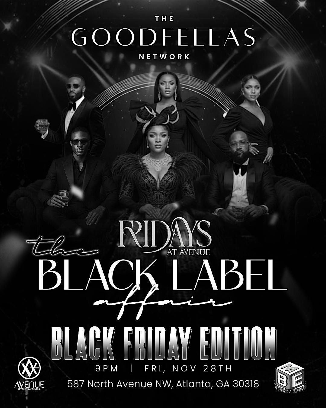 THE BLACK FIDAY ALL BLACK-AFFAIR NOV 28TH