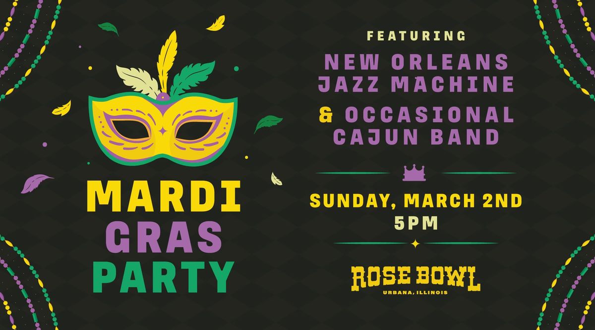 Mardi Gras Party at the Rose Bowl! ft. New Orleans Jazz Machine and Occasional Cajun Band