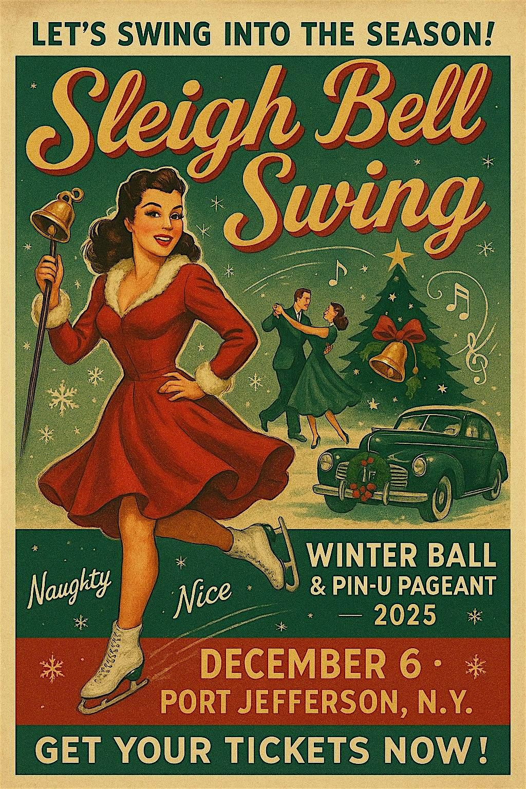 Sleigh Bell Swing Vintage Holiday Ball