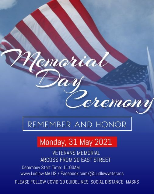 Memorial Day Ceremony Karte Anzeigen Ludlow 31 May 2021