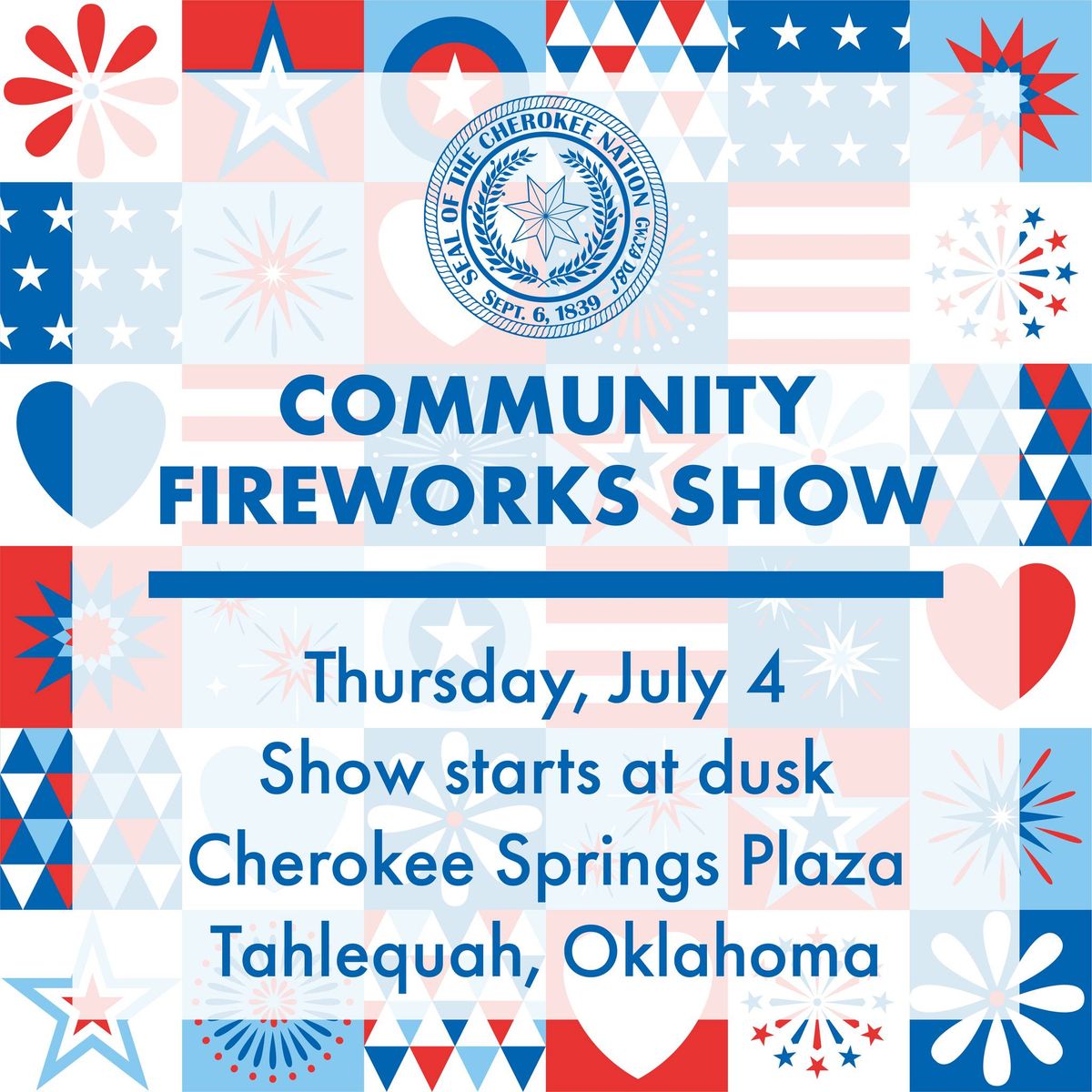 Cherokee Nation Community Fireworks Show