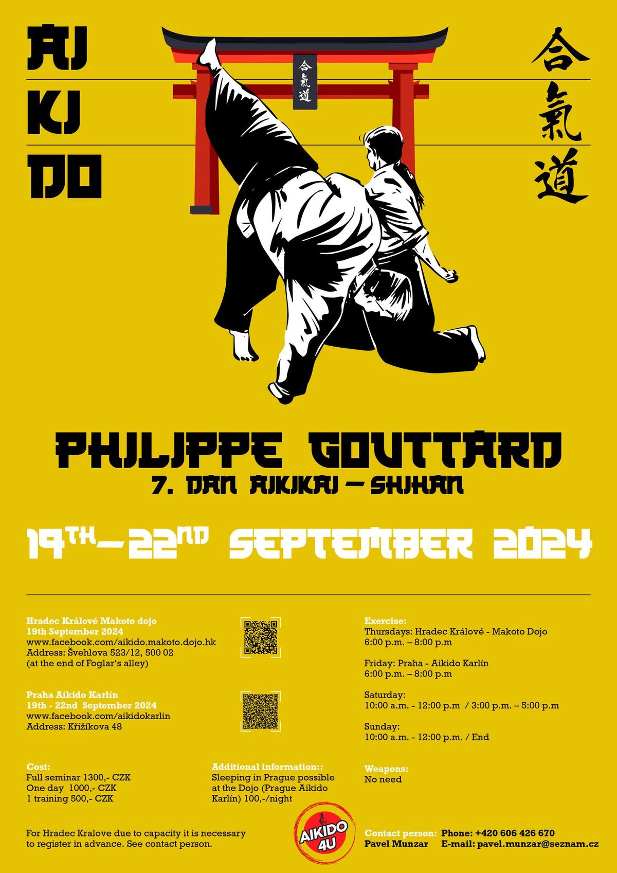 Aikido Seminar: Philippe Gouttard 7th dan (Prague)