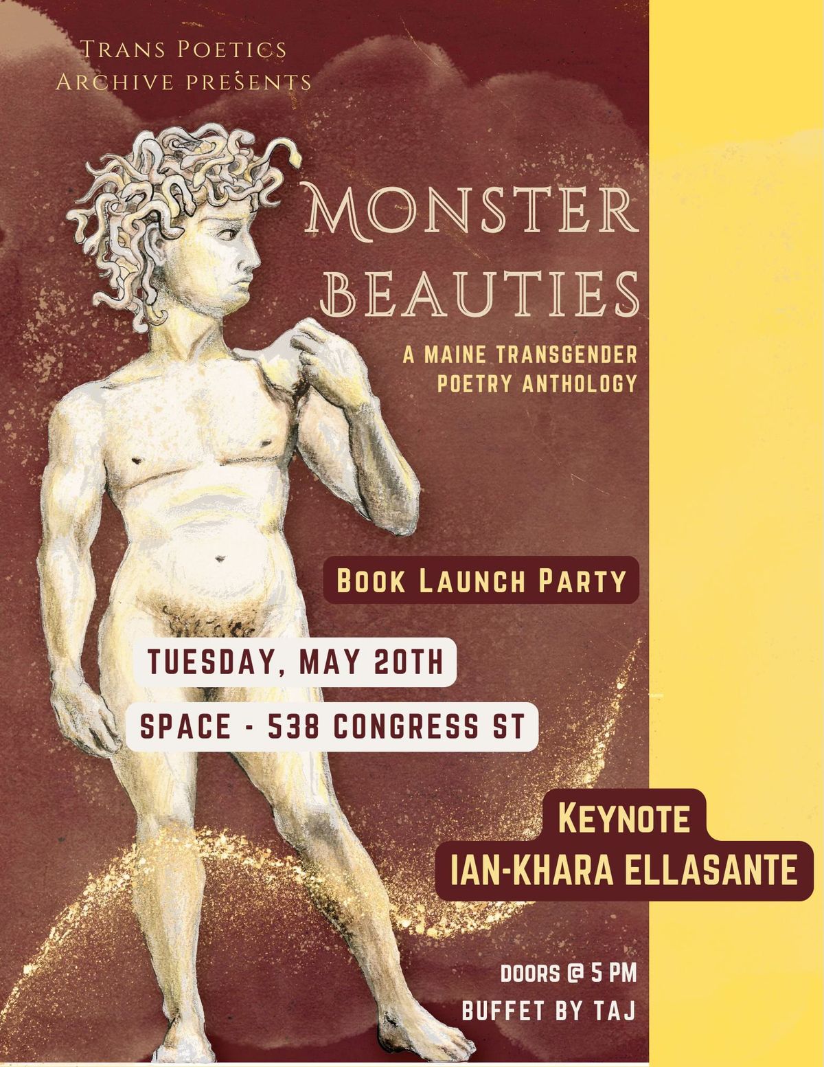 Monster Beauties:  A Maine Transgender Poetry Anthology BOOK LAUNCH PARTY