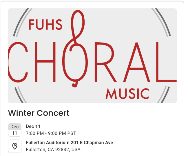 Alex\/Jake Thompson - Choral Winter Concert