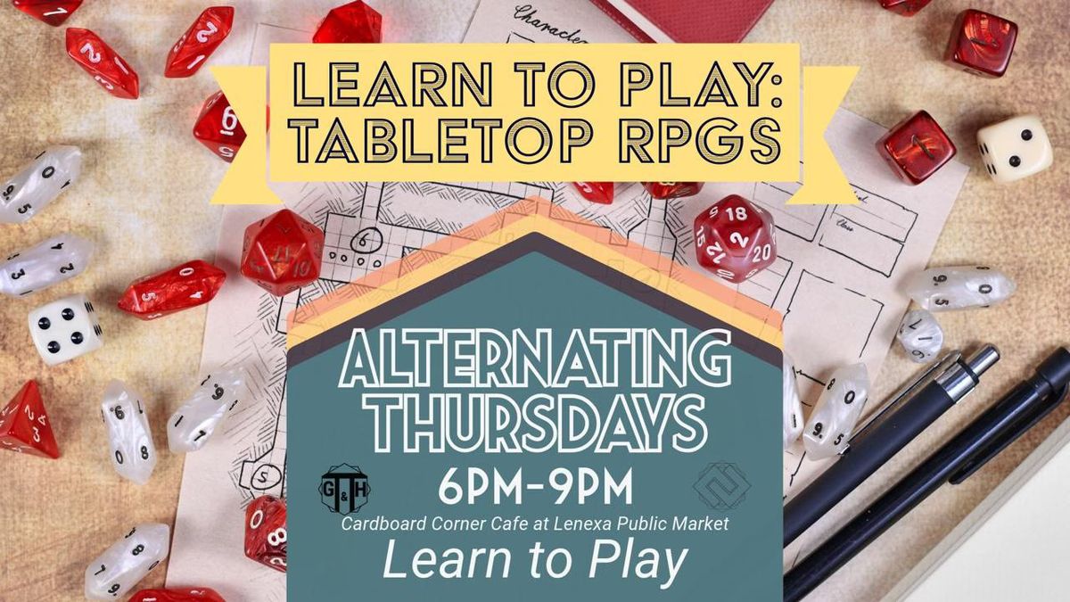 Learn to Play: Tabletop RPGs