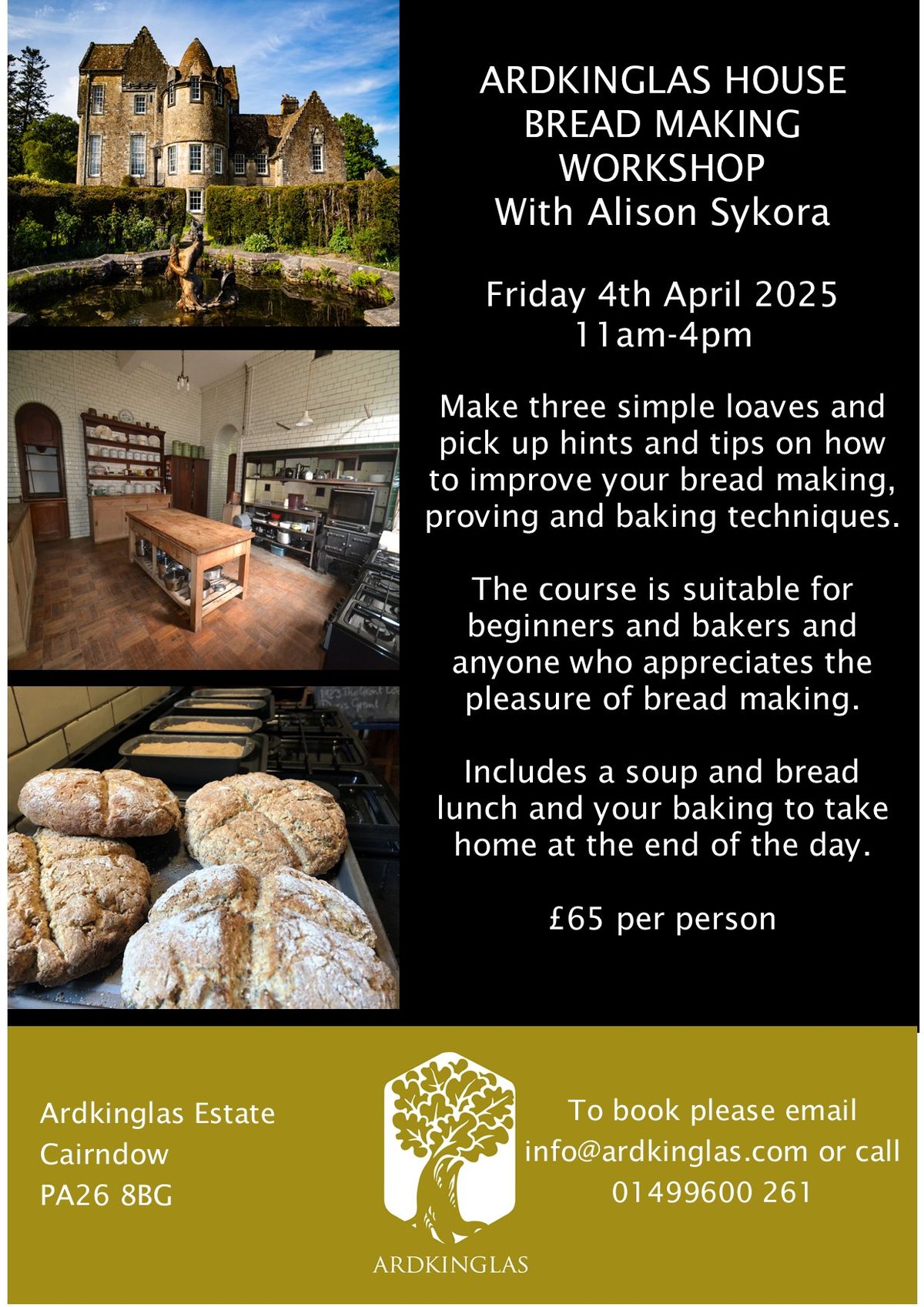 Ardkinglas House Bread Making Workshop