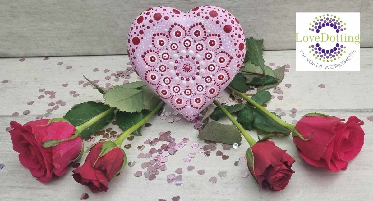 New Pink Mandala Dotted Heart at The Therapy Life Centre Southend \u00a335