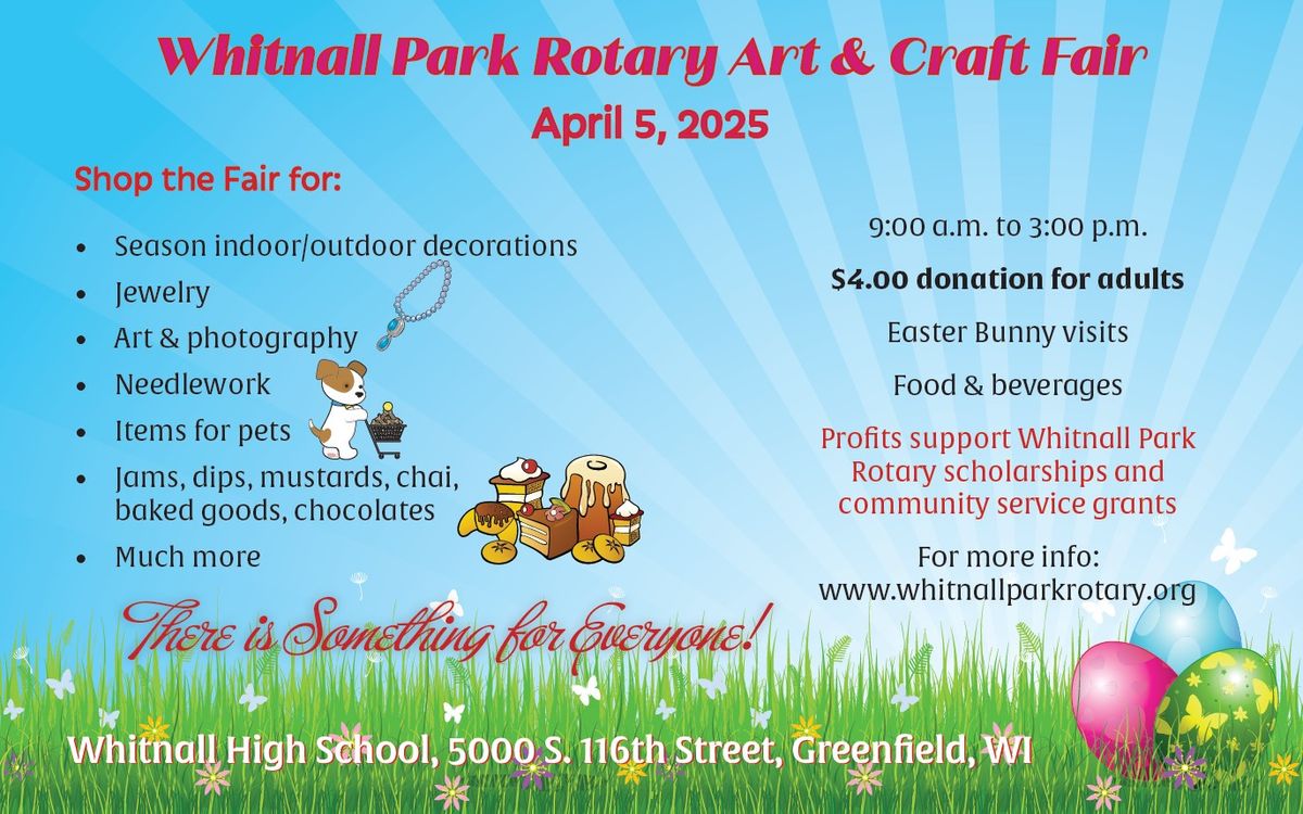 Whitnall Park Rotary Spring Arts and Craft Fair 2025