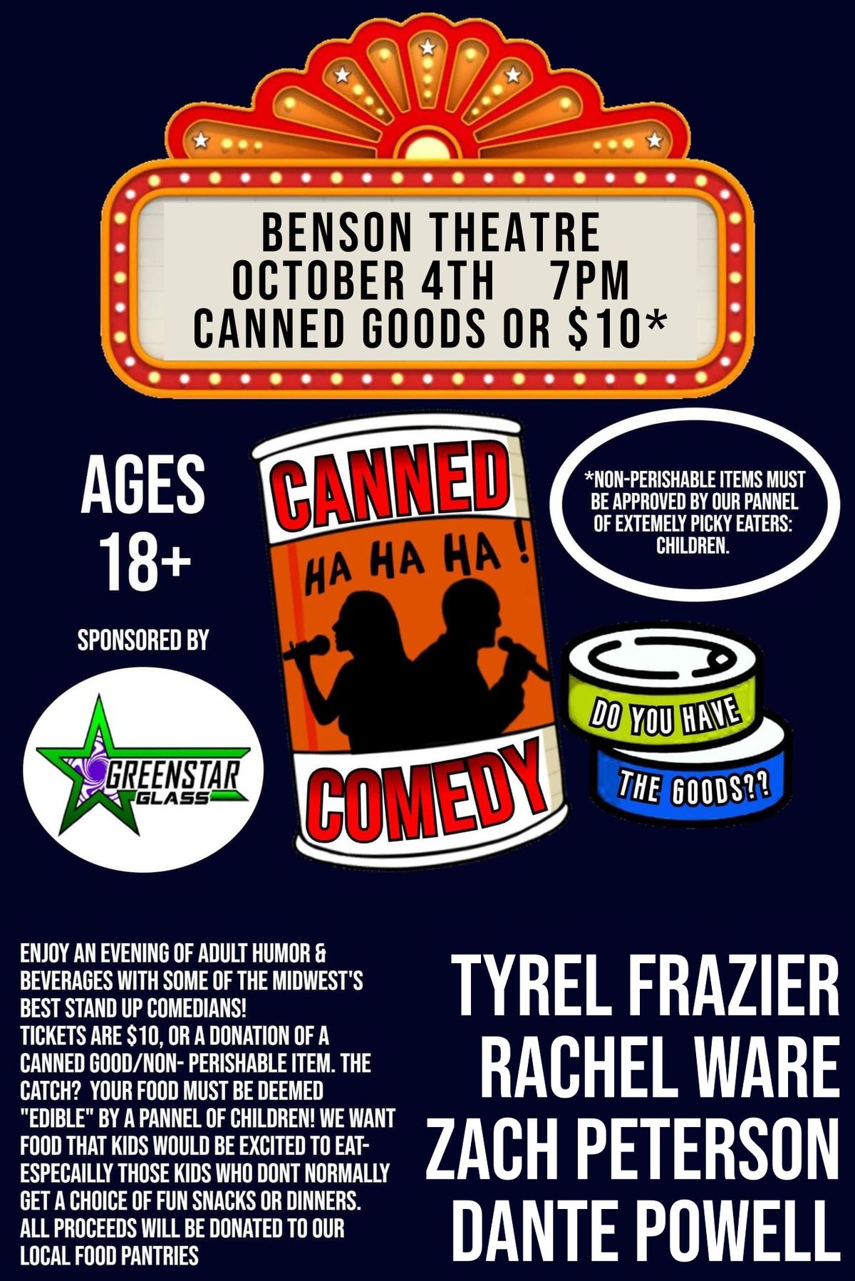 Canned Comedy Food Drive Comedy Show