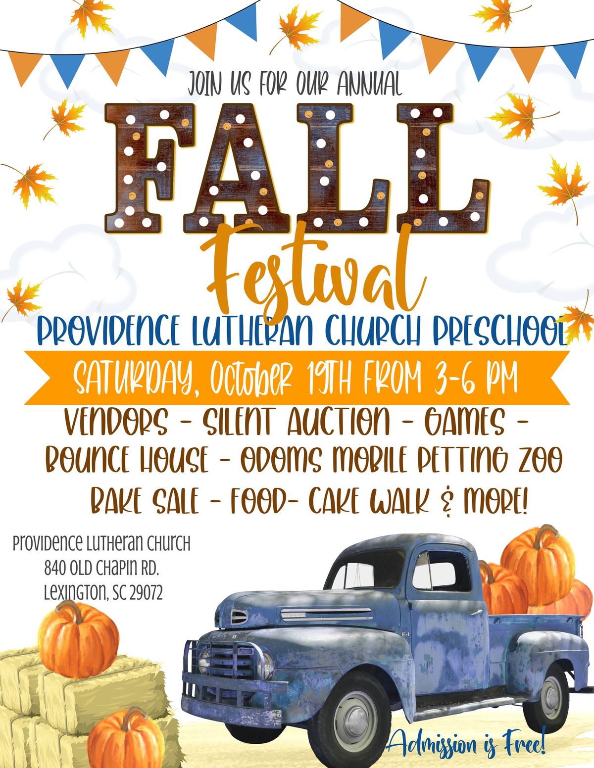 PLC Preschool Annual Fall Festival