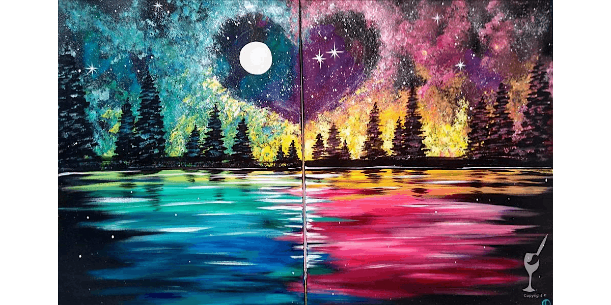 Celestial Heart Connection - Date Night - Paint and Sip in Austin | Classpop!\u2122