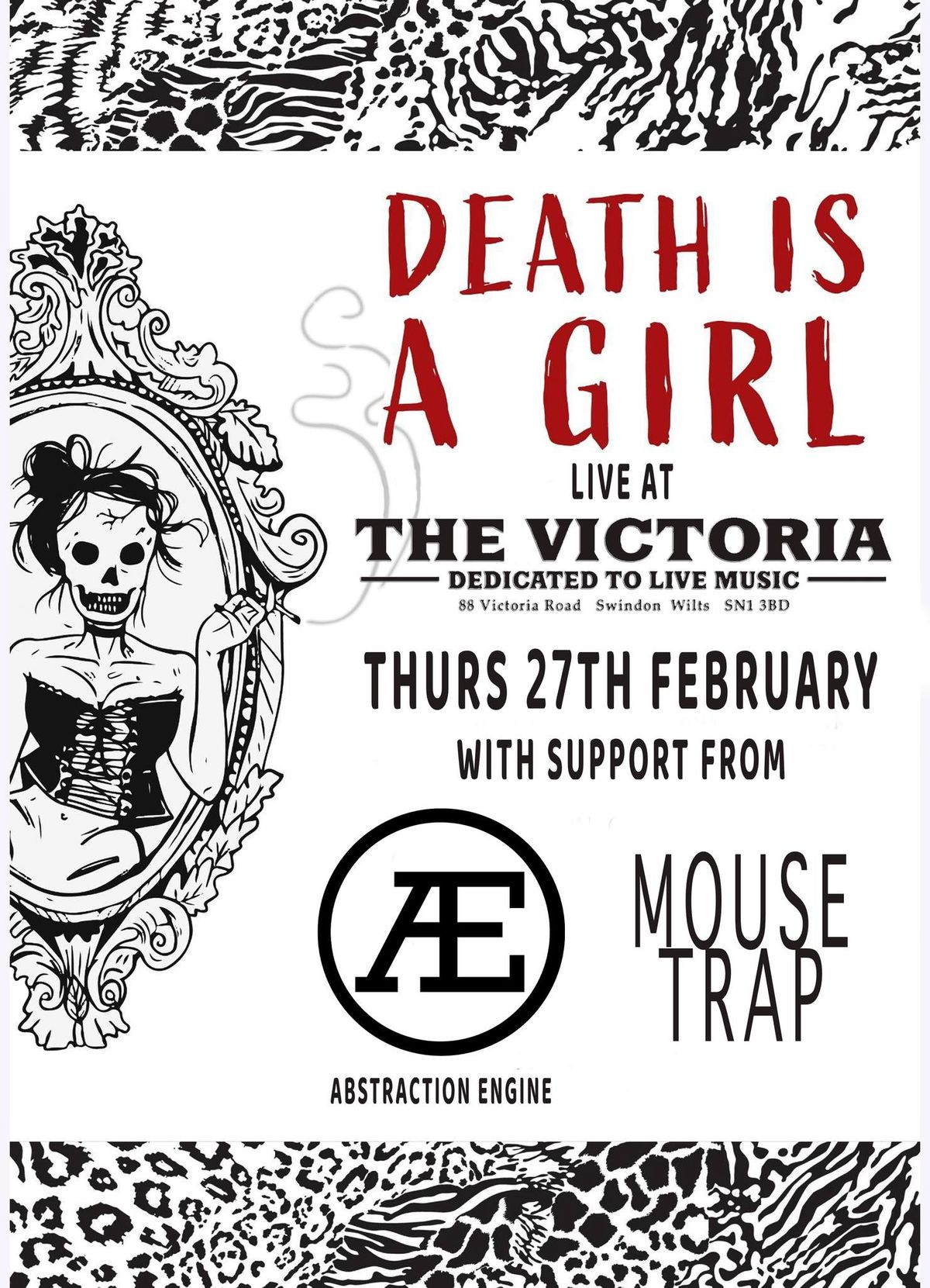 DEATH IS A GIRL \/ Abstraction Engine \/ Mouse Trap - live at The Vic