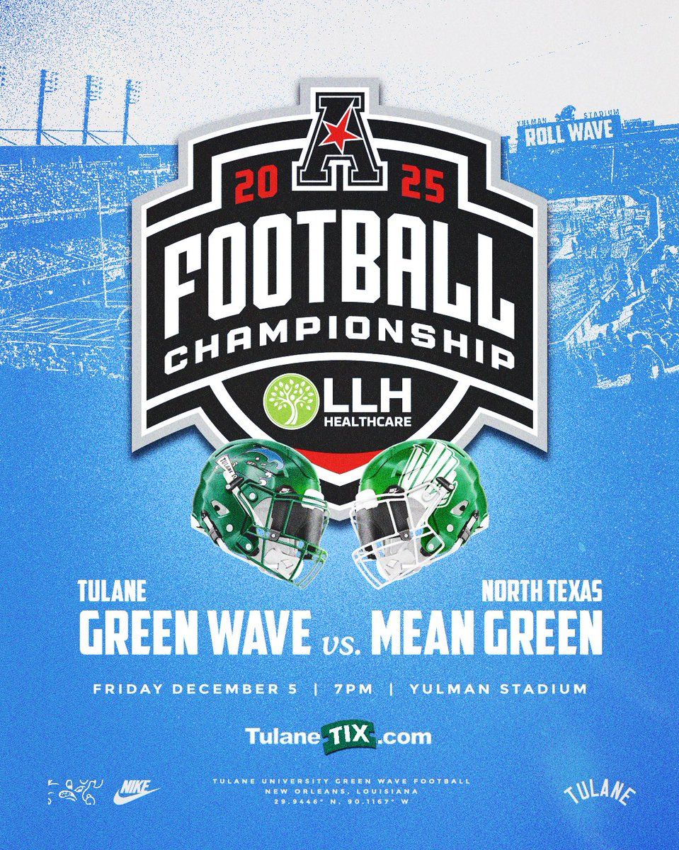 American Conference Football Championship - North Texas at Tulane at Yulman Stadium