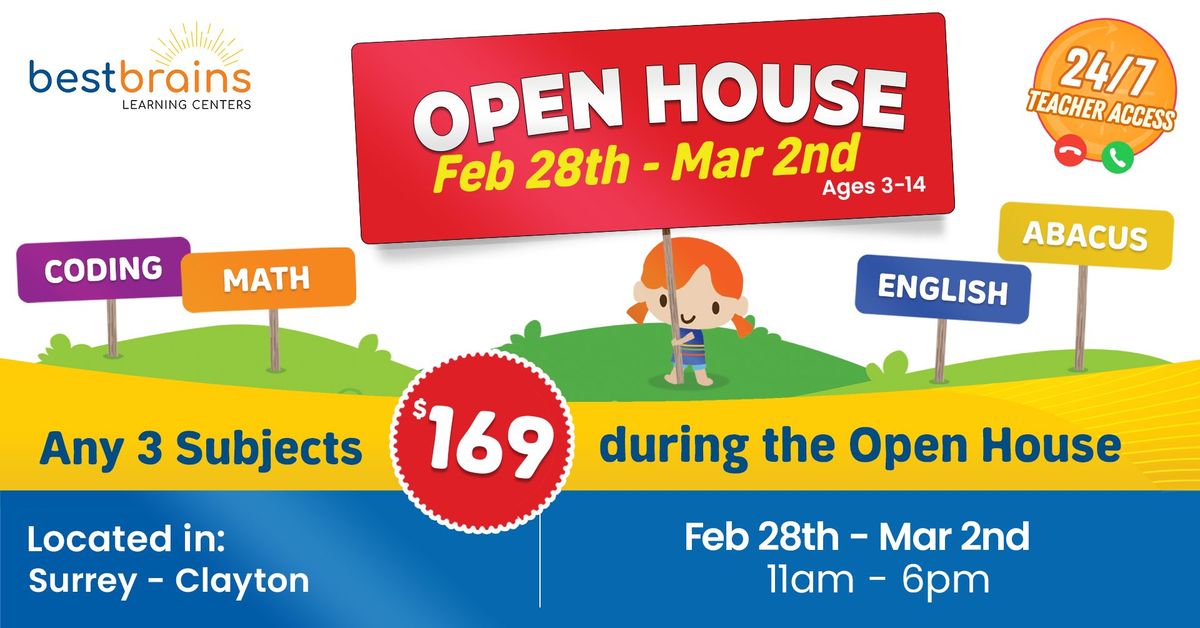 Best Brains - Surrey Clayton - Open House