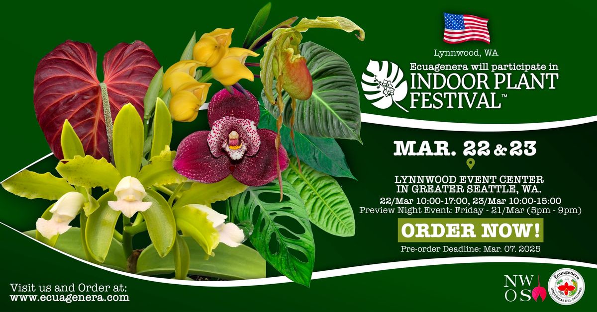 Ecuagenera will participate in 2025 Indoor Plant Festival - Northwest Orchid Society