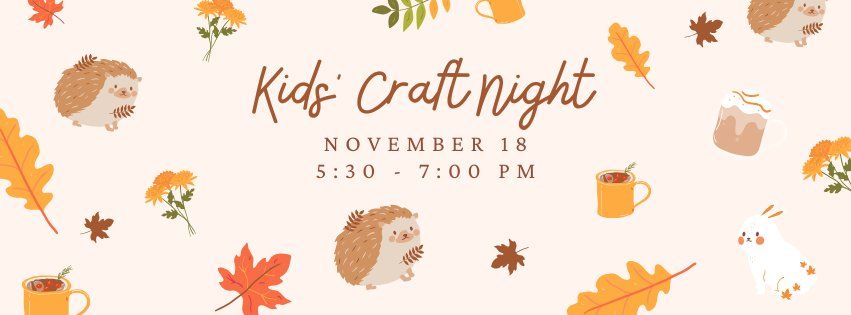 Thanksgiving Themed Kids' Craft Night