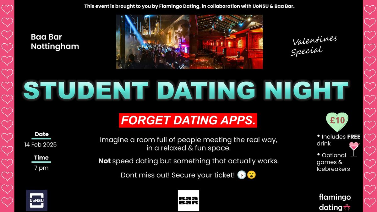 STUDENT DATING NIGHT @Baa Bar (Valentine\u2019s Special) \ud83e\udda9