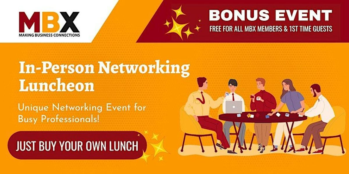 BONUS EVENT: Fredericksburg VA  In-Person Networking