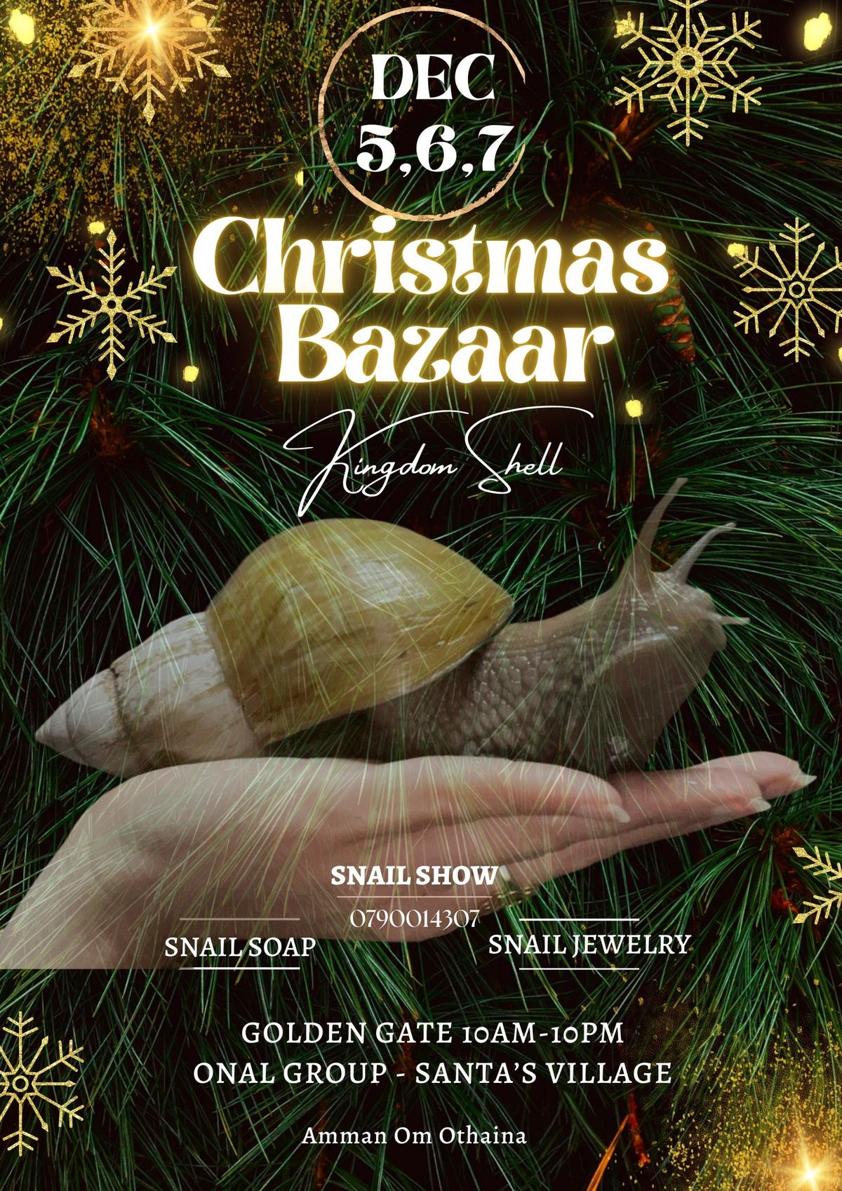 Snail Show \ud83d\udc0c Christmas Bazaar \ud83c\udf84