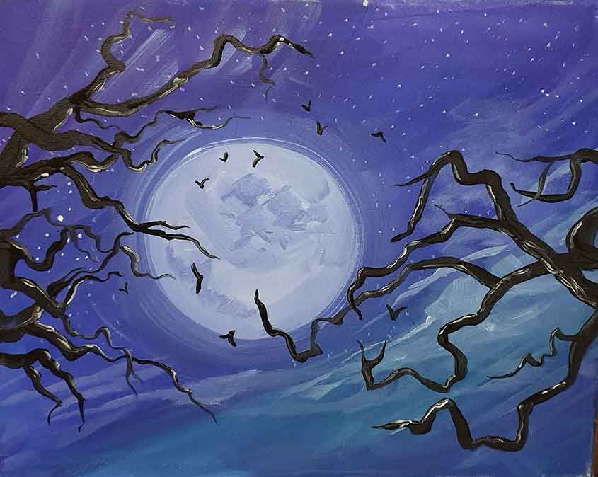 Moody Moon - Lytham Painting Party