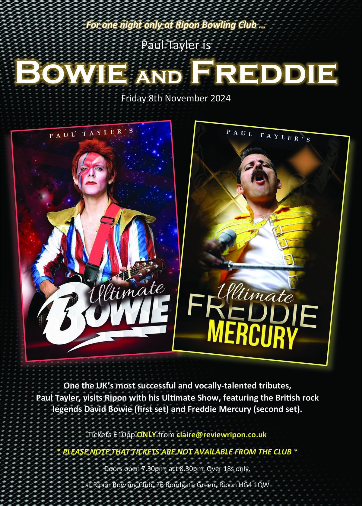 Ultimate David Bowie and Freddie Mercury Tribute