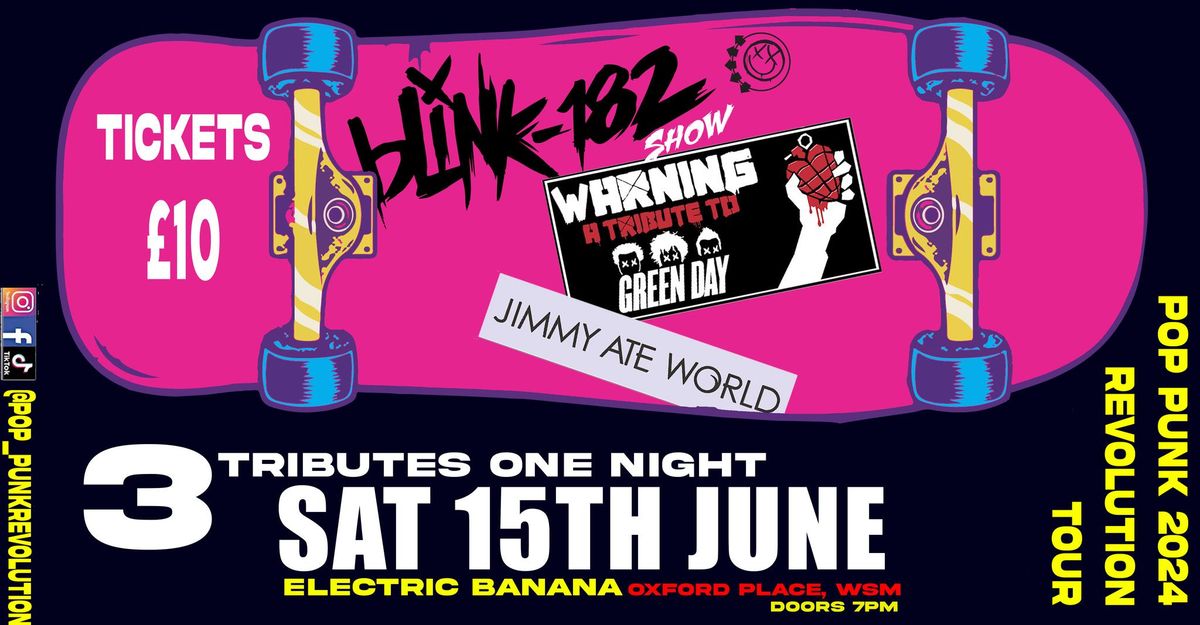 THE BLINK 182 SHOW- WARNING (tribute to Green day) - JIMMY ATE WORLD - 3 TRIBUTES ONE NIGHT - WSM