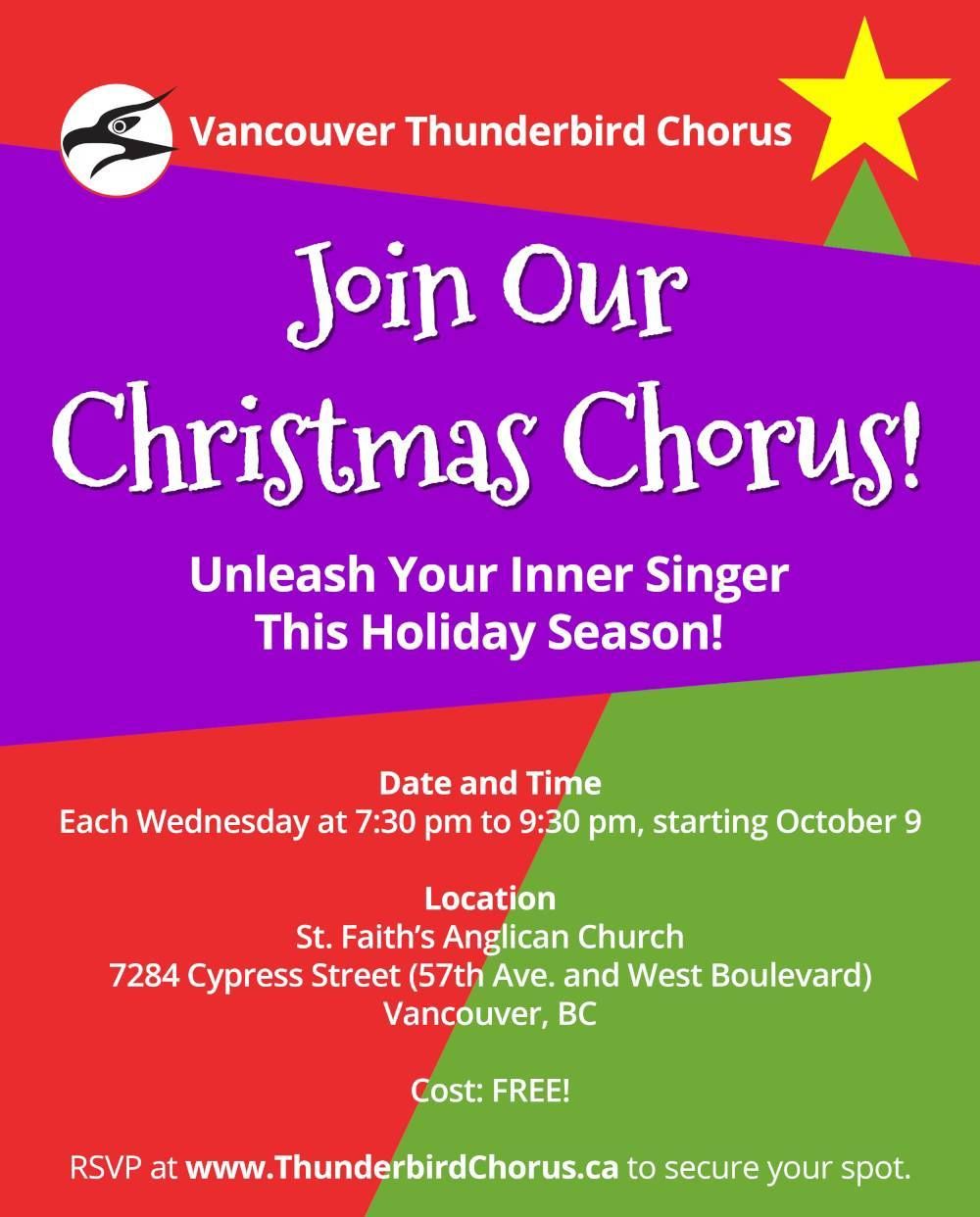 Vancouver Thunderbird Christmas Chorus