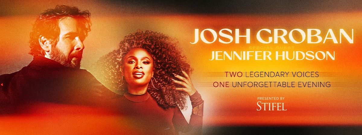 Josh Groban with Jennifer Hudson at Bridgestone Arena