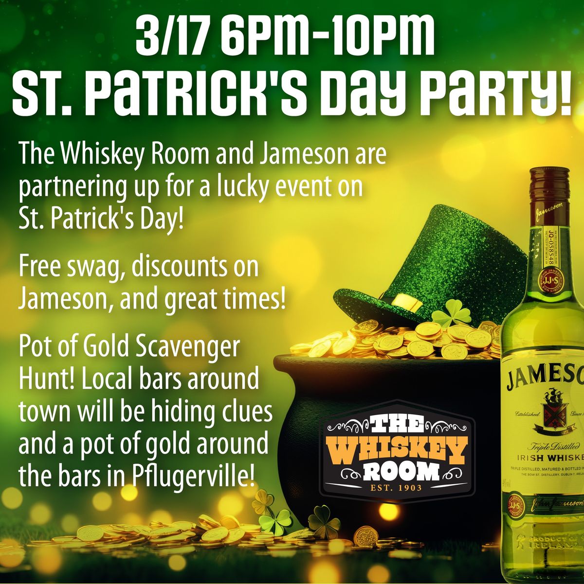 St. Patrick's Day Party @ TWR!