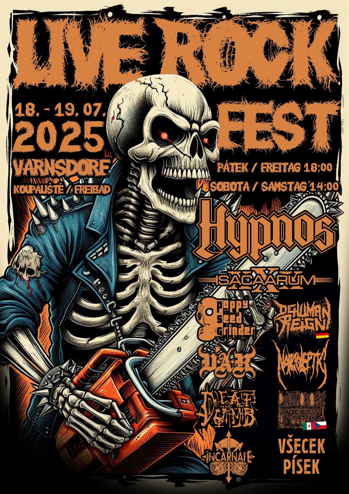 LIVE ROCK FEST 2025 - VARNSDORF (CZ)