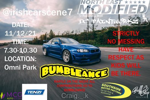 postponed till the 18th of December charity Meet for  Bumbleance nem\/Irishcarscene7