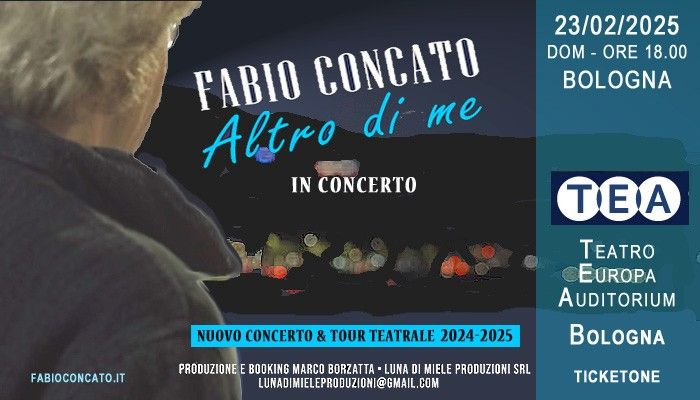 Bologna - Fabio Concato in concerto - Altro Di Me Tour