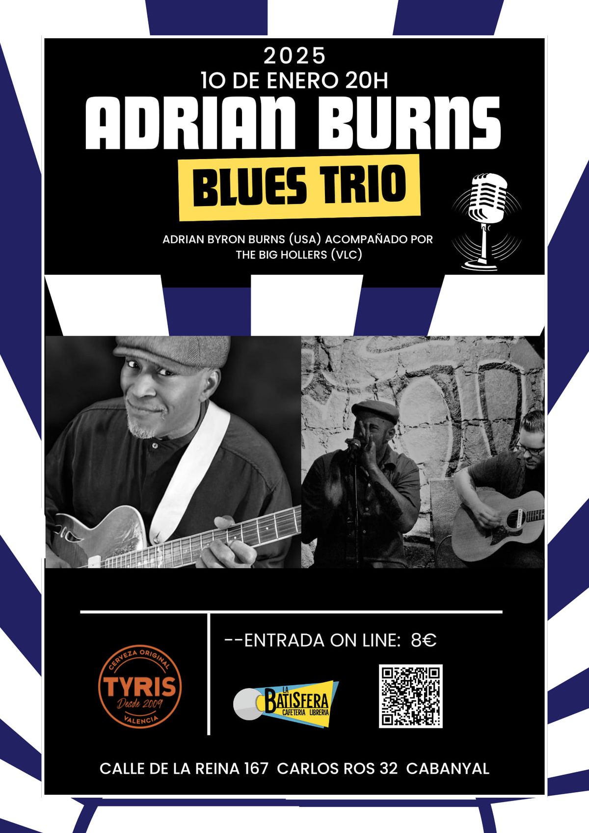 ADRIAN BYRON BURNS trio blues