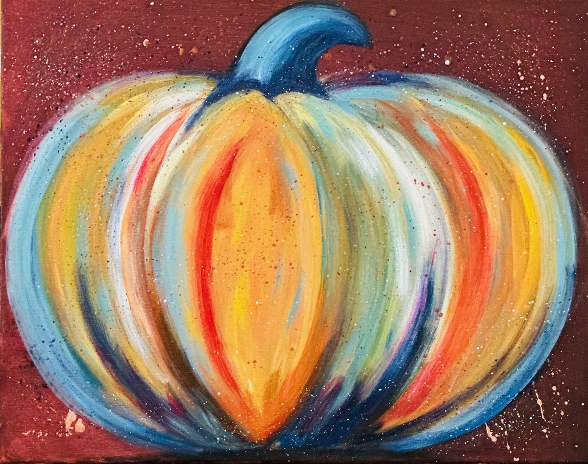 Brushes & Brews: Funky Pumpkins