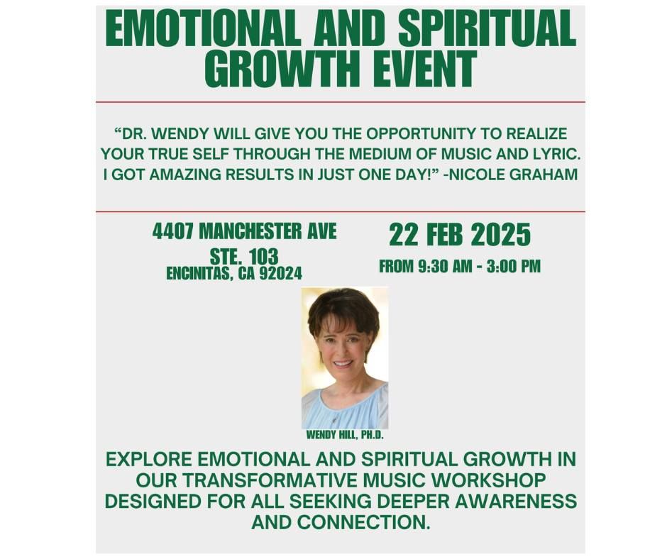 Emotional And Spiritual Growth Event