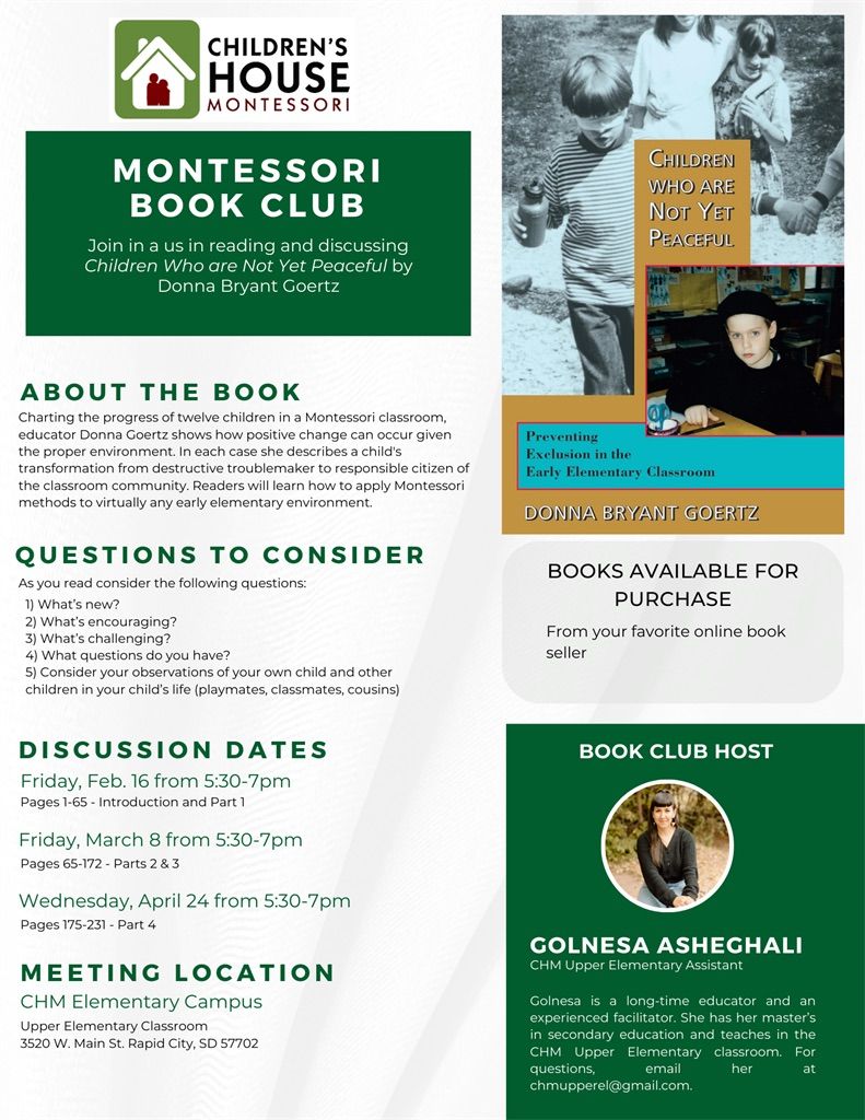 Montessori Book Study - Series 4 of 4 (Date Added!)